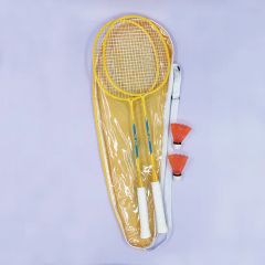 Iron Badminton Rackets 1 Pair Set with Shuttles - Image 3