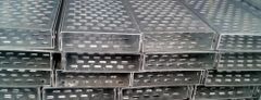 Galvanized Iron Gi Perforated Cable Trays Shape Ladder Brand Mak, Essar, Hakke Material Galvanized Iron Efficiency High - Image 1