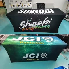 Hot Sale Medium Custom Trade Shows Events Party Decoration Table Cloth Tablecover - Image 3