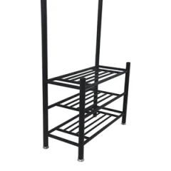 Simple Floor Rack Bedroom Multifunctional Mobile Hat Bag Shoe Rack Drying Racks - Image 5