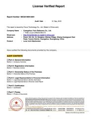 SGS certificate from Guangzhou Yixin Stationery Co., Ltd
