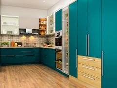 L Shaped Modular Kitchen Material MDF Appearance Modern Kitchen Design L-Shape Surface Texture Smooth Finish Type Powder - Image 3