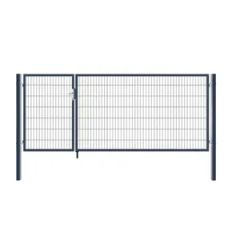 Asymmetric Double Wire Security Gate with PVC Powder Coating for Car Entrance - Image 4