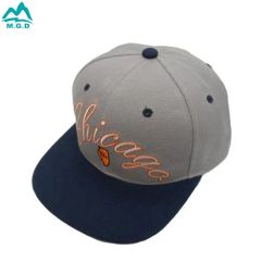 Wholesale Two-Tone Printed Brim Custom Logo Custom Snapback Caps Black - Image 5