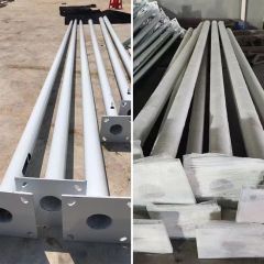 Customized Outdoor Lighting Single Arm Price Galvanized Steel Street Light Pole - Image 4