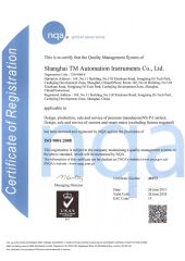 ISO 9001 certificate from Shanghai TM Sensor Co., Ltd.
