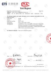 NBR SGS RACH Report certificate from Shenzhen Jiuhong Century Seal Technology Co., Ltd.