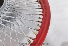 Motorcycle /Motorcycle Cg125 150 Motorcycle Front Wheel Spoke Rim Drum Brake 1.4*18 Inch - Image 2