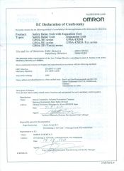 EC of OMRON-1 certificate from Tengzhou Uni-Tech Co., Ltd.