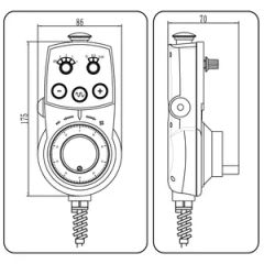 CE CNC Control Panel Accessory for Manual Axis Adjustment Se Material Plastic Trademark SHANSEN Model NO. SE Series Logo Printing Custom - Image 5