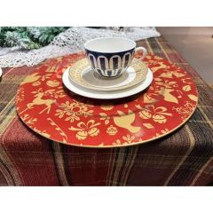 Transfer Printing Process PP Material Disposable Plastic Fine Dining Restaurant Charger Plate - Image 4