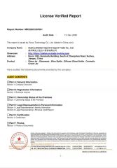 Report certificate of Xuzhou Boklan Import & Export Trade Co., Ltd. – certificate photo, supplier certificates section