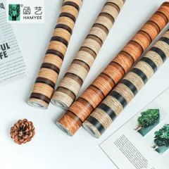 Wholesale Wood Grain Countertop Contact Paper Vinyl Waterproof Peel and Stick Wallpaper PVC Wall Covering - Hunan Hamyee Home Decor Co., Ltd.