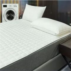Quilted Mattress Topper Pad Cover Size King Origin China Pattern Solid Filling Cotton Technics Woven Material Cotton Payment Tt or LC - Image 1