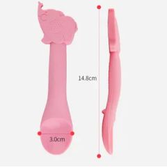 Customized Logo Design Silicone Baby Spoon for Feeding Weight 32g Sizes 15*3cm Model NO. GP-H005 Specification SGS Trademark MINGXIN - Image 6