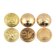 Brass or Alloy Metal Wholesale Crown Wheat Logo Engraved Sewing Shank Buttons for Uniform Blazer Suit Coat Garment Accessory - Shenzhen Zonesun Industry Co., Ltd