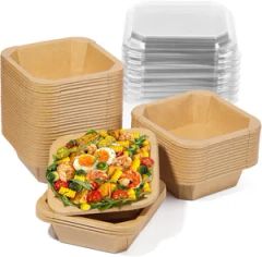 Disposable Kraft Paper Bowls, Suitable for Salad, Ice Cream, Yogurt, Desert - Xinguokang Paper Co., Ltd