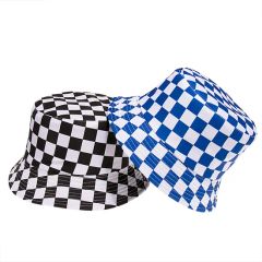 Comfortable Reversible Bucket Hats Checkboard Printing - Image 5