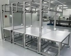 Factory Aluminum Anti Static Workbench Assembly Line Extra Shelf Work Table Worktable - Image 4