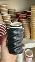 12oz Tall Ripple Coffee Cup - Image 1