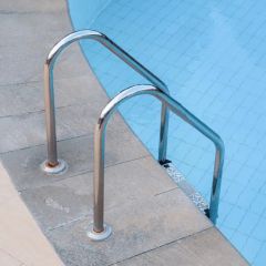 Factory Swimming Pool Equipment Portable Stainless Steel Ladder Steps - Image 3