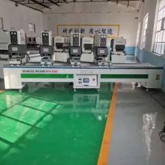 140mm Height Double Head Seamless Welding Machine for Vinyl PVC UPVC Window and Door Profile Making - Image 5