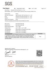 SGS certificate from Shanghai UMI New Material Co., Ltd.