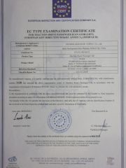 CE certificate from GENERAL ELEVATOR CO., LTD.