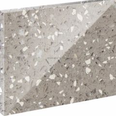 Engineered Stone Kitchen Countertops Design Big Crystal Grey Quartz Stone - Image 3
