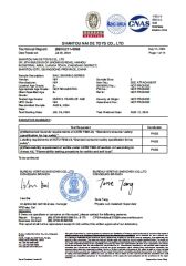 ASTM certificate from Pretty Coast Plastic Toys Co., Ltd