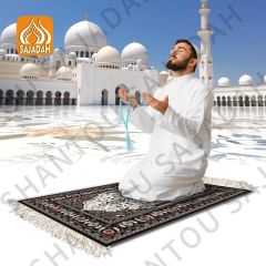 Wholesale Prayer Rug Dt1703 Mini Portable Muslim Prayer Mat Muslim Gift Set Auto-Play Sound Rug Vintage Sajadah Prayer Mat - Image 3