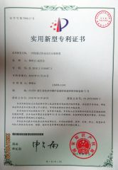 patent2 certificate from Tonglu Tianyun Plastic Accessories Factory