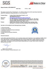 SGS Report certificate from Liuzhou Pinmo Sealing Sci-Tech Co., Ltd.