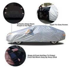 Car Covers for Automobiles Waterproof Color Grey Origin China Specification sml Trademark pengzhan Model NO. pengzhan Transport Package - Image 3