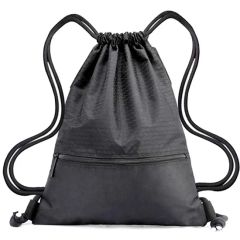 Drawstring Backpack Promotional Holly 210d Polyester Custom Logo Drawstring Bag - Image 4