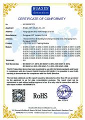 ROHS led strip certificate of Dongguan AST Industry Co., Ltd. – certificate photo, supplier certificates section