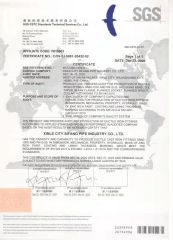 SGS certificate from Hebei Deko Commercial Co., Ltd.