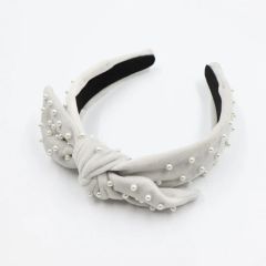 Designer Inspired Headbands Elegant Knitted SPA Headbands Pearl Women Hair Accessories Fashion Winter Fur Bee Headwear - Qingdao Finestyle Fashion Accessory Co., Ltd