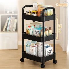 Directly Supplied Household Floor Standing Multifunctional Storage Kitchen Racks - Image 4