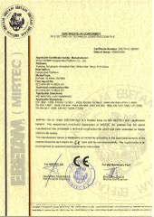 CE CERTIFICATE certificate from Wuxi Cosmo Suspended Platform Co., Ltd.