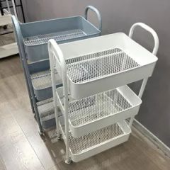 Multi-Layer Trolley Food Racks Household Mobile Racks Kitchen Multi-Functional Storage Racks - Image 2