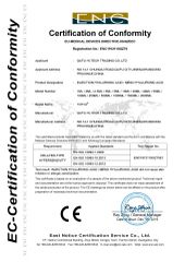CE certificate from QUFU HI-TECH TRADING CO., LTD.