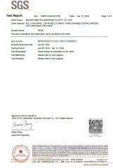 ROHS PEEK certificate of Ningbo Mbh Engineering Plastic Co., Ltd. – certificate photo, supplier certificates section