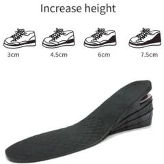 Breathable PU Air Cushion Invisible Height Increasing Shoe Insole - Image 3