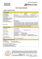 SUPPLIER ASSESSMENT REPORT certificate from Ningbo Haida Plastic Machinery Co., Ltd.