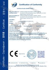CE certificate from Qingdao Agrieso Machinery Company Limited
