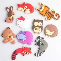 Fridge Magnets Kids Cartoon Zoo Animal Magnetic Toys Toddler 3D PVC Refrigerator Magnets for Whiteboard Baby Magnets - Nantong BeautyShow Textile Co., Ltd