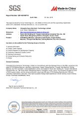 SGS Certificate certificate from Changsha Suny Electronic Technology Limited
