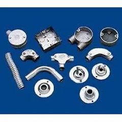 Metal Conduit Fittings Length 3m Diameter 20mm & 25mm Thread Type Bs Thread Available Sizes ¾" And 1" Machining Process Cnc And - Image 1
