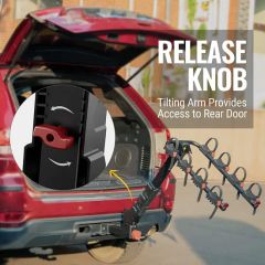 Bicycle Carrier Racks Hitch Mount Double Foldable Arm Rack for Car - Image 5